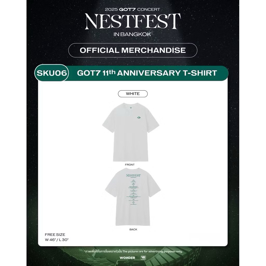 พร้อมส่ง : เสื้อ GOT7_NESTFESTinBKK