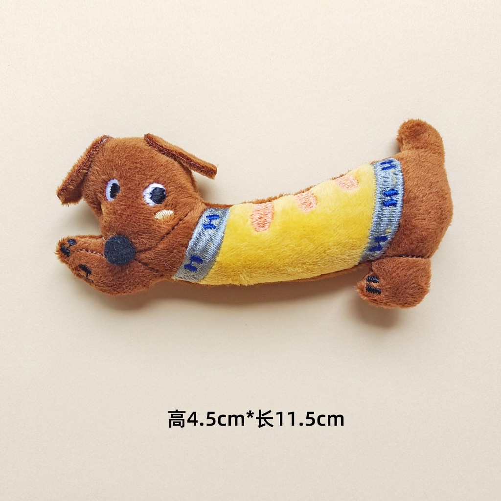🌭พร้อมส่งในไทย🌭 พวงกุญแจหมาดัชชุน Dachshund พร้อมลายโบว์ปักมาสุดคิ้วท์ ใช้ห้อยกระเป๋าน่ารักสุด มี 2 สี - รูปที่ 3
