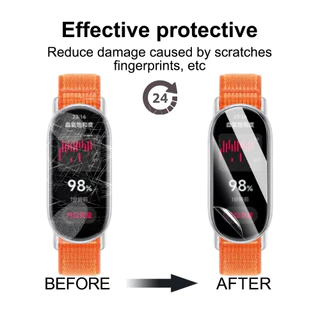 1-5PCS HD Clear Soft Hydrogel Film สำหรับ Xiaomi Mi Band 10 ฟิล์มป้องกันหน้าจอ Smartwatch สำหรับ Xiaomi Mi Band 7 8 9 10