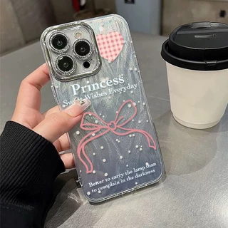 🔥GOOD🔥จากประเทศไทย เคส ไอโฟน ขนนกสีเงิน อ่อนนุ่ม TPU บัลเลต์คอร์ สำหรับ iPhone11 17 15 12 16 13 Pro Max 14/15PLUSการ์ตูน