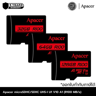 Apacer micro SDHCSDXC UHS-I U1 V10 A1 (R100 MBs) ประกันศูนย์ 5 ปี