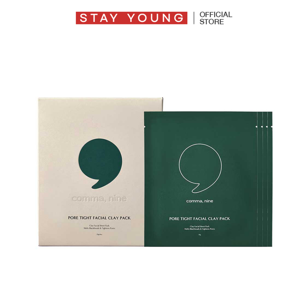COMMA NINE PORE TIGHT FACIAL CLAY PACK มาสก์หน้าโคลน