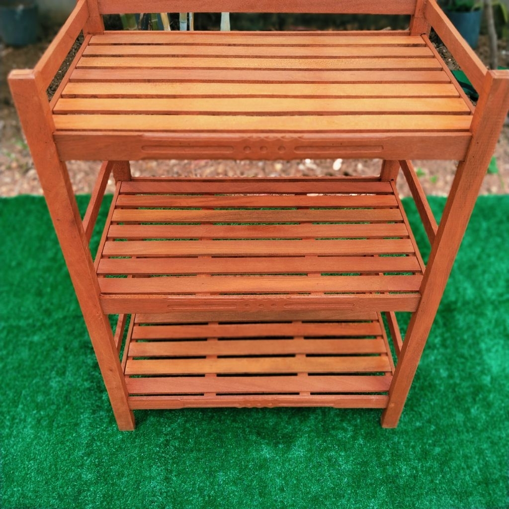 ส่งด่วน ชั้นวางของ ชั้นไม้ รนญ 60*38*80ซม - รูปที่ 4