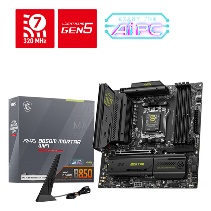 MAINBOARD (เมนบอร์ด) MSI MAG B850M MORTAR WIFI