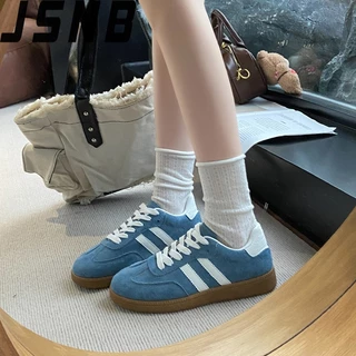 รองเท้าคู่ ผ้าใบ คลาสสิค ส้นเตี้ย สองแถบ สีน่ารัก/ลุทๆ ไซส์ 36-42 ใส่คู่กันน่ารัก ราคาดี!