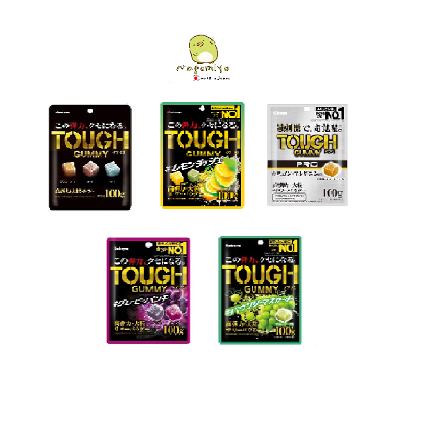 Kabaya TOUGH Gummy ขนาด 100 g เยลลี่ทรงลูกเต๋า เคี้ยวสนุก
