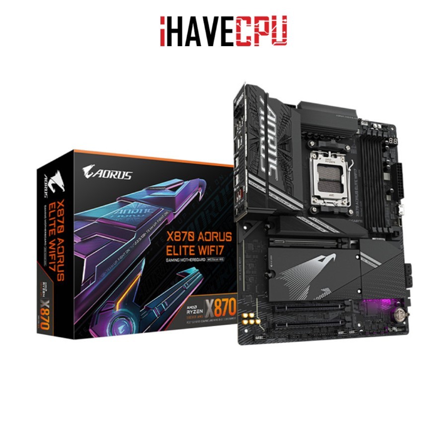 iHAVECPU MAINBOARD (เมนบอร์ด)(AM5) GIGABYTE X870 AORUS ELITE WIFI7 (REV.1.1)