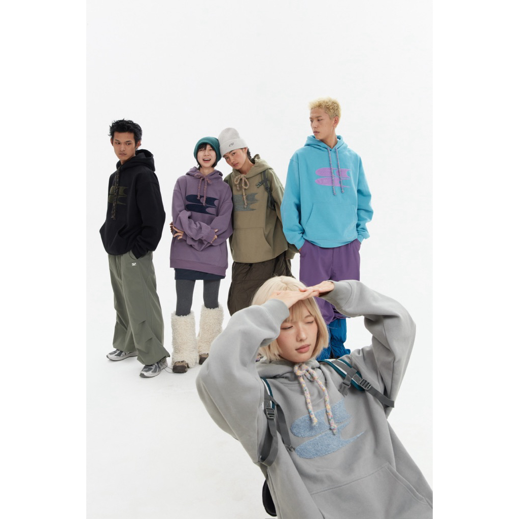CryingCenter เสื้อกันหนาวแขนยาวฮู้ดดี้ Warmer Hoodie 2024 (With Cute Drawstring) รูปที่ 3