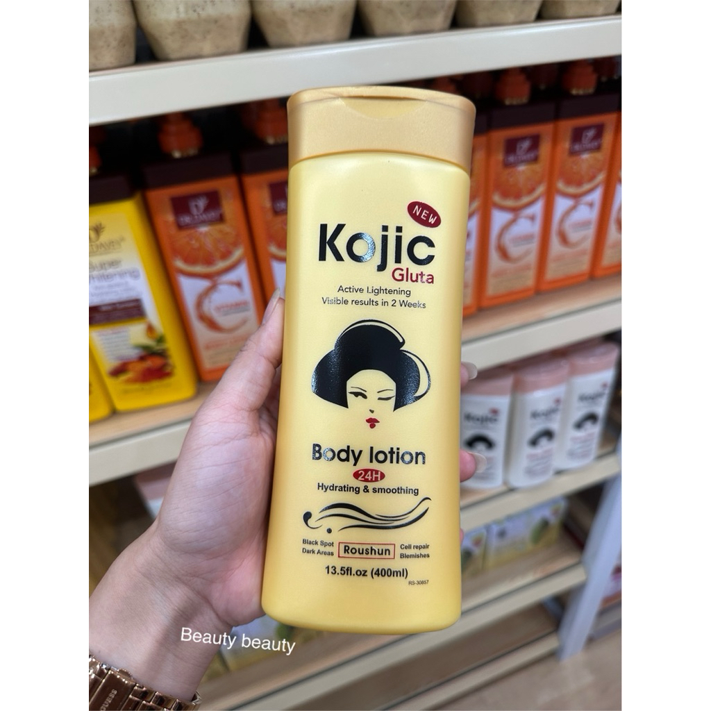 Roushun Kojic Gluta Body Lotion 400ml.