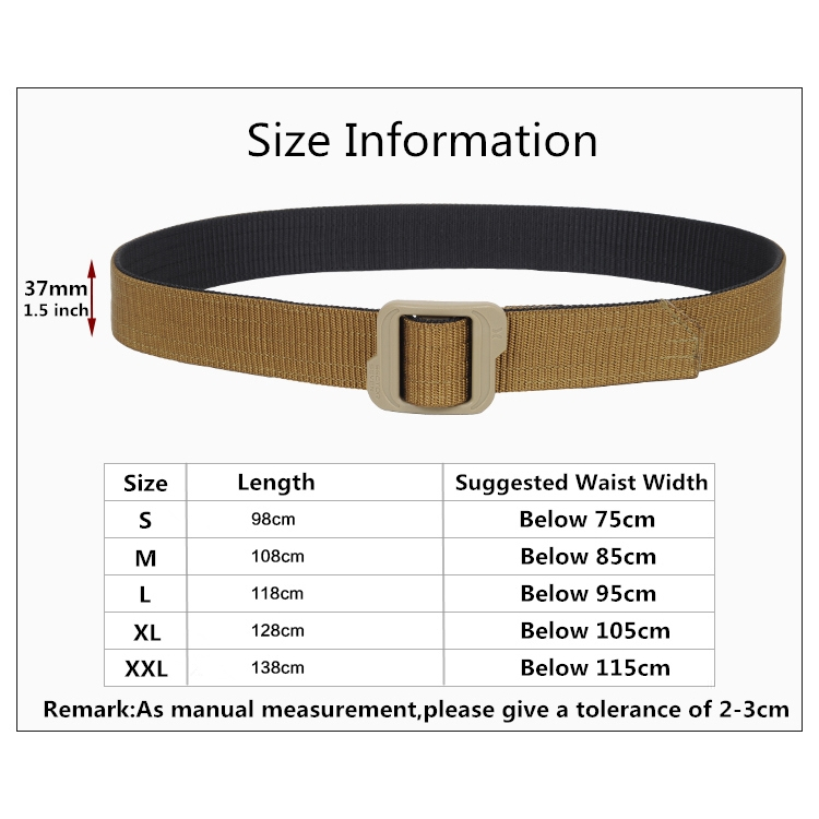 เข็มขัด Sector Seven ทูโทน หัวพลาสติก เข็มขัดยุทธวิธีใส่ได้ 2 ด้าน - รูปที่ 7