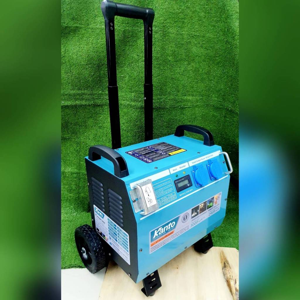 KANTO เครื่องสำรองไฟ รุ่น KT-GPOWER-6000 3000วัตต์ 220V INVERTER STORAGE POWER STATION (ไม่ต้องเติมน