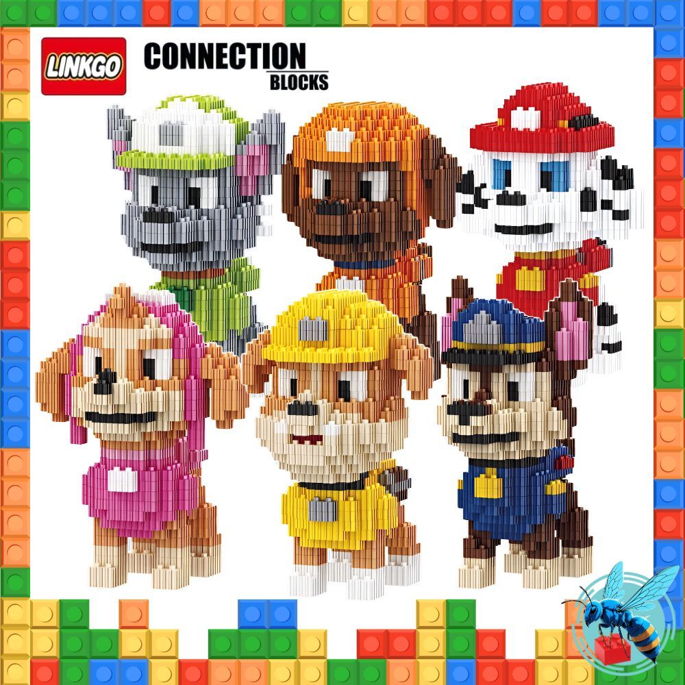 ตัวต่อ นาโน การ์ตูน น้องหมา พาวพาโทรล แบบเฟือง Nanoblock Cartoon Paw Patrol Linkgo Size L