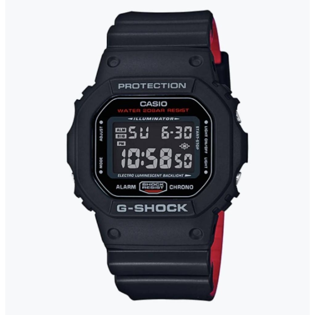 นาฬิกาข้อมือ Casio G-Shock Limited Heritage Black & Red (HR) series รุ่น DW-5600HR-1 ของแท้ รับประกั