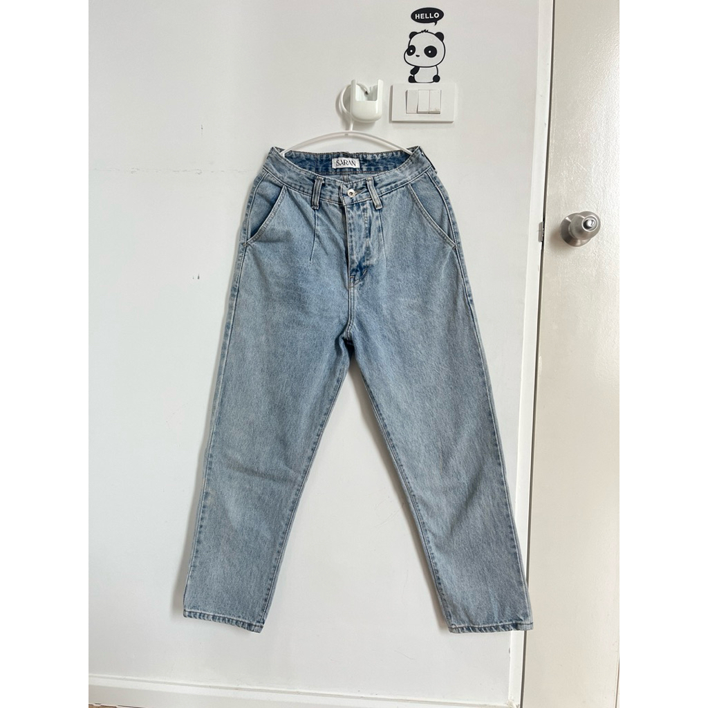 ส่งต่อกางเกงยีนส์ SARAN ทรงบอลลูน มือสอง Size M