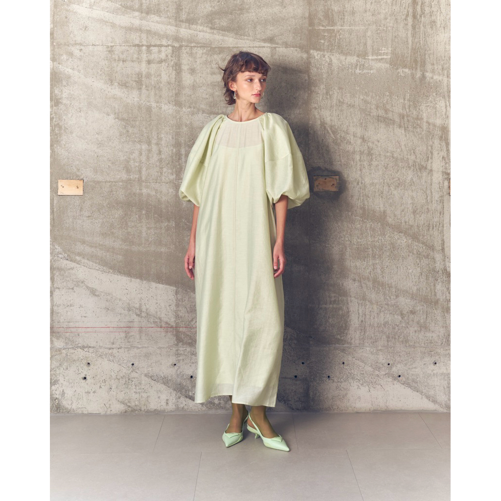 MAINECOON - Cora Puff Sleeve Midi Dress