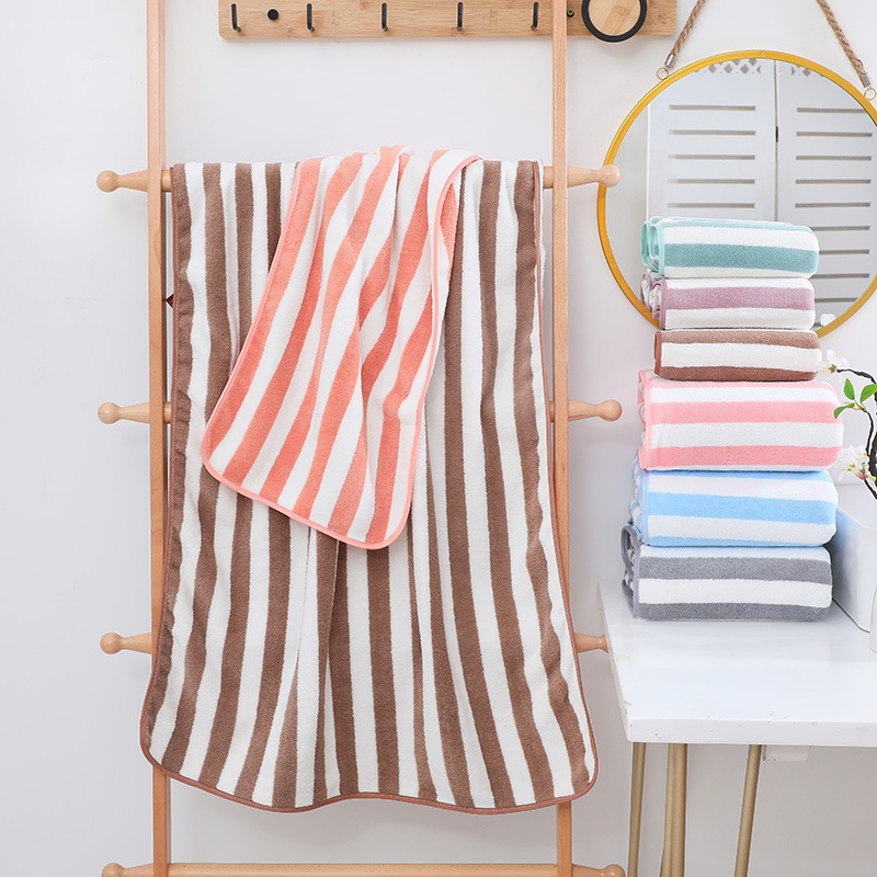 YJT-01/02 【มี 2 ขนาด】ผ้าเช็ดตัว ขนเป็ด  ผ้าขนหนูอาบน้ำ ขนนุ่ม ซับน้ำดี  ผืนใหญ่ห่อตัวได้ ราคาถูก  นุ่มไม่บาดผิว