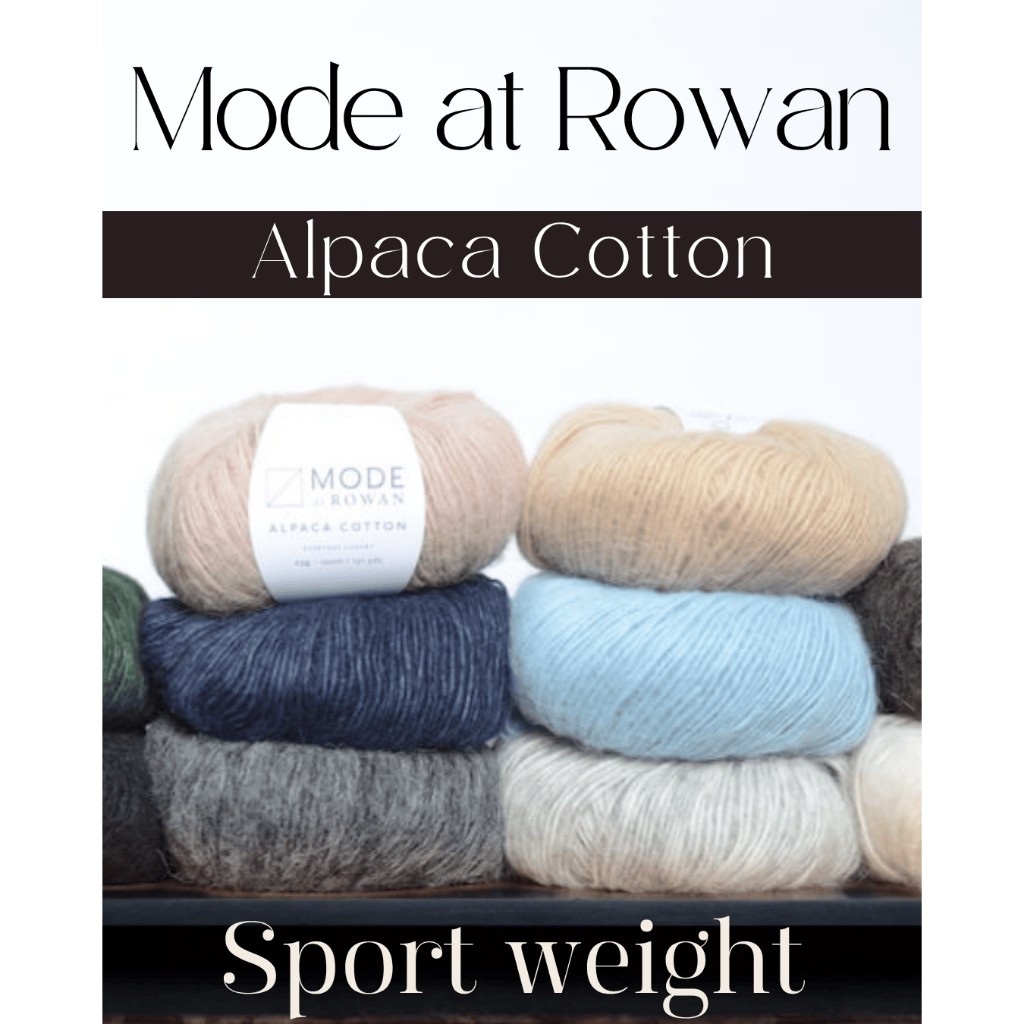 MODE at ROWAN Alpaca Cotton ไหมพรม ขนาด 25g. Made in Romania (M100002)