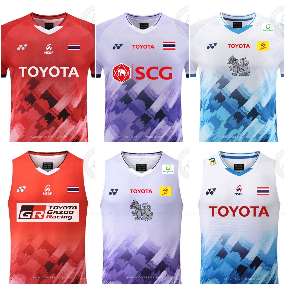 [ส่งจากไทย] เสื้อแบดมินตัน ทีมชาติไทย พร้อมสกรีนธงชาติ สปอนเซอร์ – สินค้าส่งตรงจากไทย (ไม่ใช่ร้านจีน) ราคา ถูกที่สุด ดีลบีเคเค รูปภาพหลัก