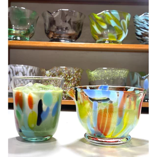 klart handmade glass แก้วแฮนเมดสีสันสดใส 300/370 ml.