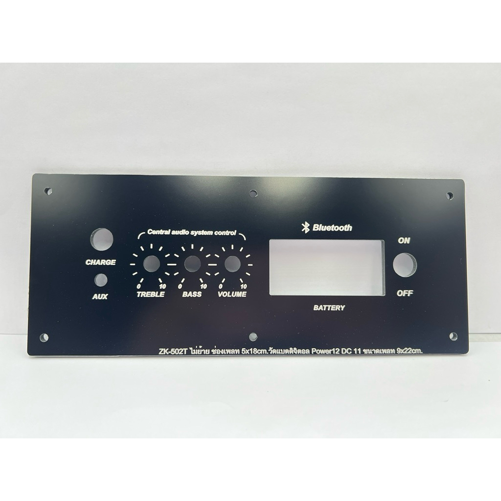 เพลทลำโพงบลูทูธZK-502T/1002Tไม่ย้ายช่อง5*18cmวัตแบตดิจิตอลสวิตช์12มิลขนาดเพลททั้งหมด 9*22