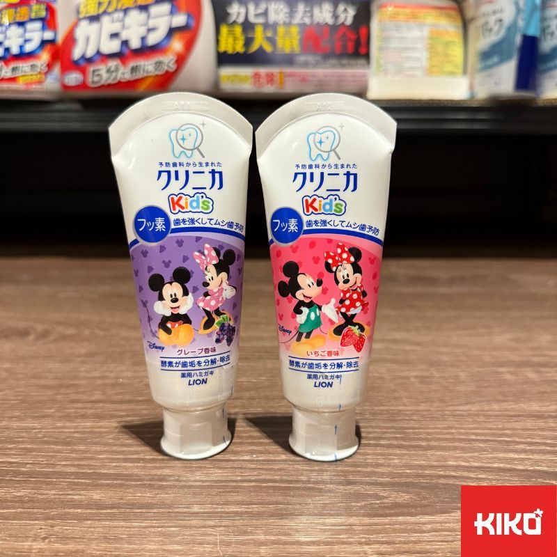 ยาสีฟันเด็ก LION Disney Mickey Minnie Enzyme/Xylitol Children
