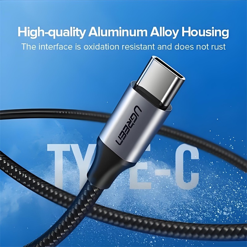 Ugreen 3A USB A to Type C Cable สายชาร์จเร็ว สายข้อมูลไนลอนถัก สําหรับ สำหรับ Samsung 16 15 ยาว1เมตร/2เมตร - ภาพย่อย 2