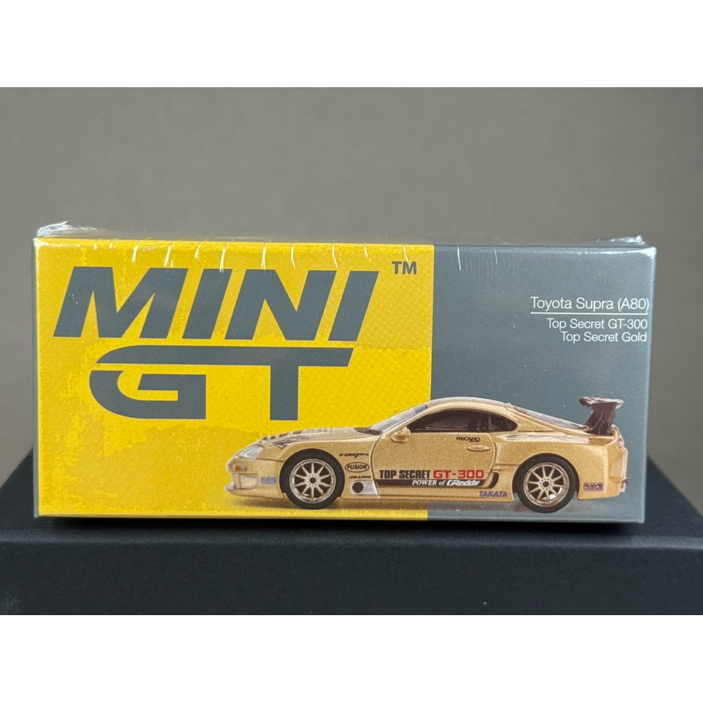 🔹Toyota Supra (A80) Top Secret GT-300 Top Secret Gold #961 Scale 1:64 ยี่ห้อ Mini GT