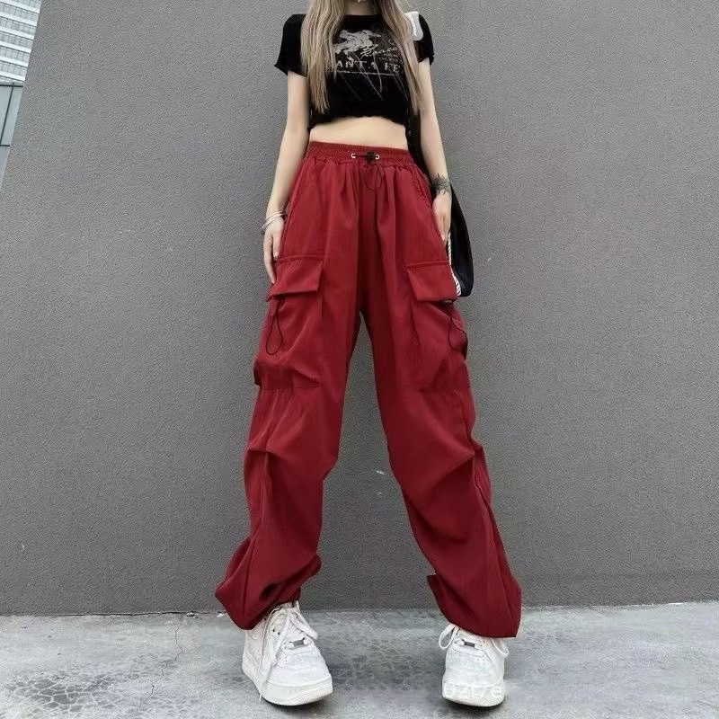 พร้อมส่ง S-8XL กางเกงคาร์โก้ 6 สี ทรงหลวมอเมริกันสไตล์ คาร์โก้ unisex ผ้านิ่มไม่หยาบไม่แข็ง ผ้าดีใส่สบายม๊ากกก - รูปที่ 4