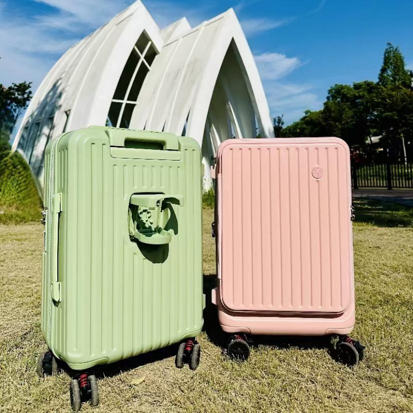 FASHION BUTLE กระเป๋าเดินทาง เปิดด้านหน้า 20/24 นิ้ว | 20 นิ้วโดยตรงขึ้นเครื่อง/ด้านหน้าเปิดฝาแล็ปท็อป/แท็บเล็ต Luggage