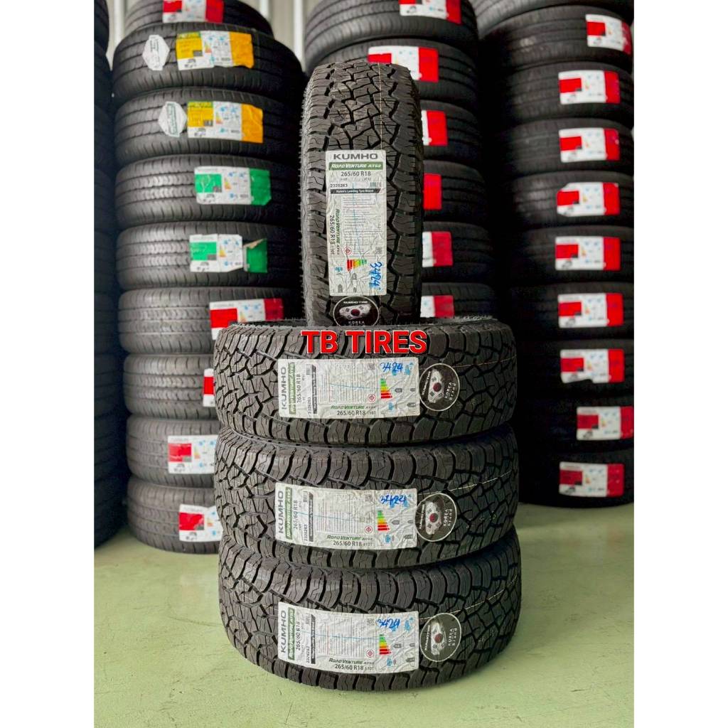 ยางรถยนต์ 265/60R18 ROADVENTURE AT52 110T // KUMHO (ยางใหม่ค้างปี 2024)