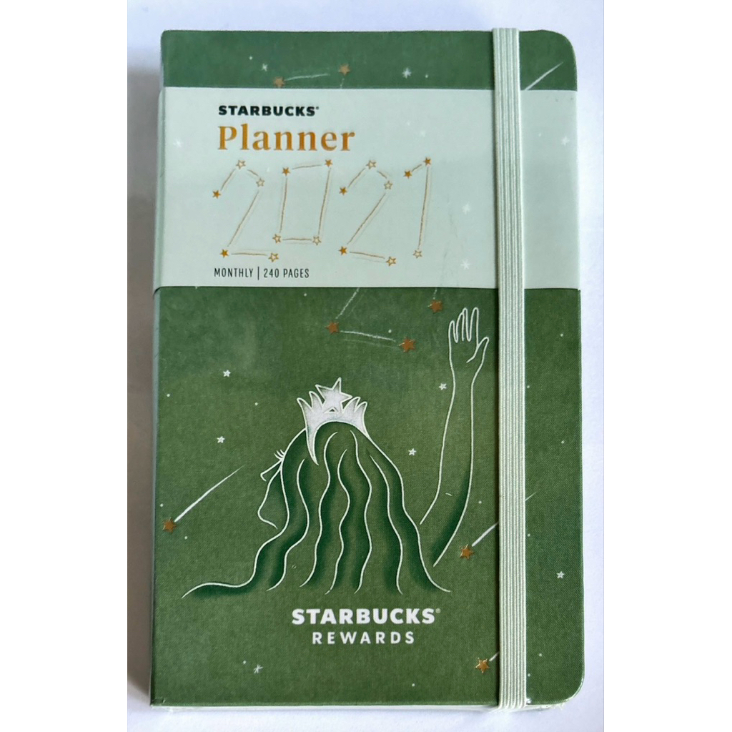 2021 Starbucks Moleskine Monthly Planner Star Rewards Member Diary สมุดจด สตาร์บัคส์ Preview Day Gre