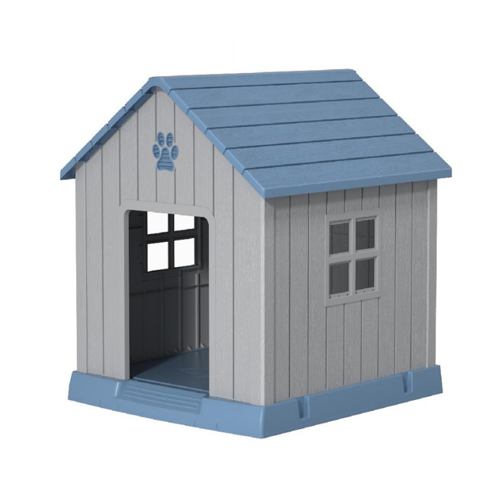DPETT บ้านสัตว์เลี้ยง HOMEY HOUSE สีเทา-ฟ้า จัดส่งโดย HomePro