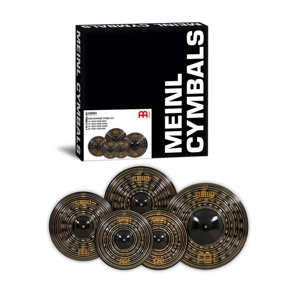 MEINL Cymbals Classics Custom Dark Expanded Cymbal set (CCD-CS4)