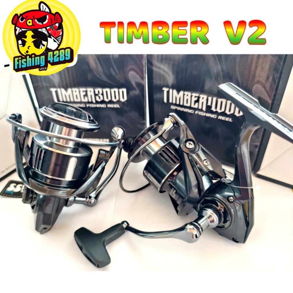 รอกสปิน Weebass Timber V2 - Gear Ratio : 5.2:1 , 5.3:1  - Ball Bearing : 5+1 Timber V2