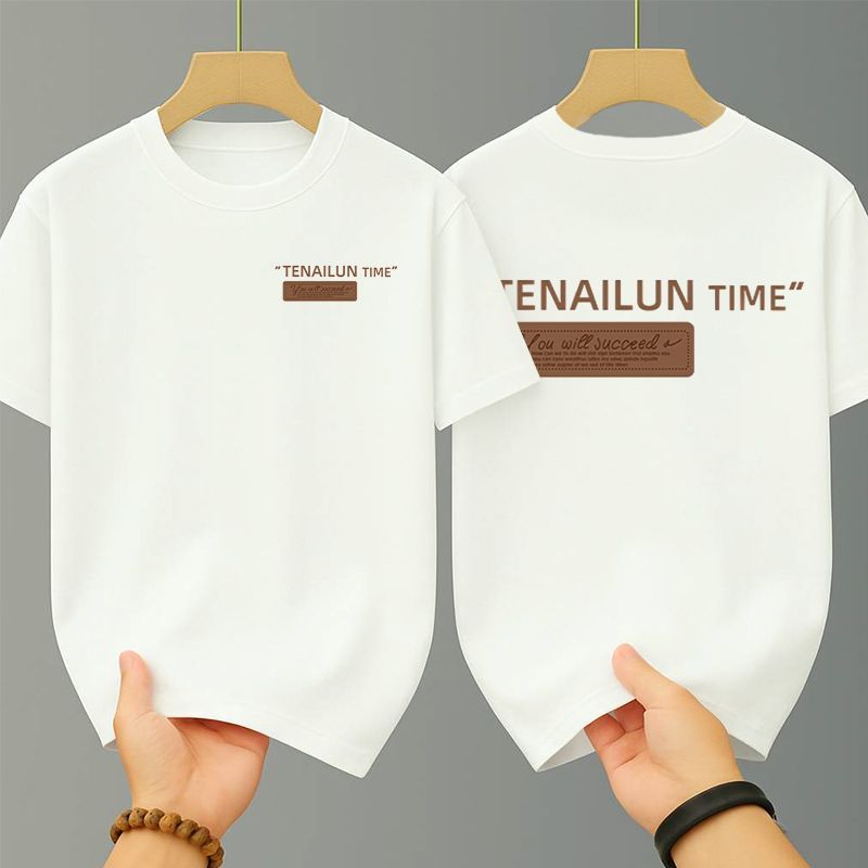 เสื้อยืดพิมพ์ลายลำลอง oversize คอกลม สไตล์ลำลอง มาใหม่ เสื้อยืดชายและหญิง