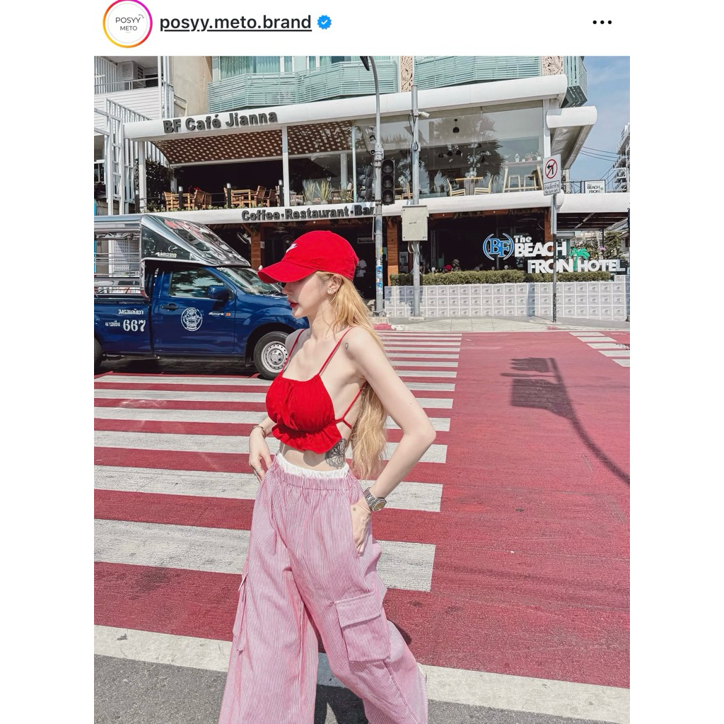 เสื้อบราเกาะอก(เฉพาะเสื้อ) possy style size sm ใส่ได้