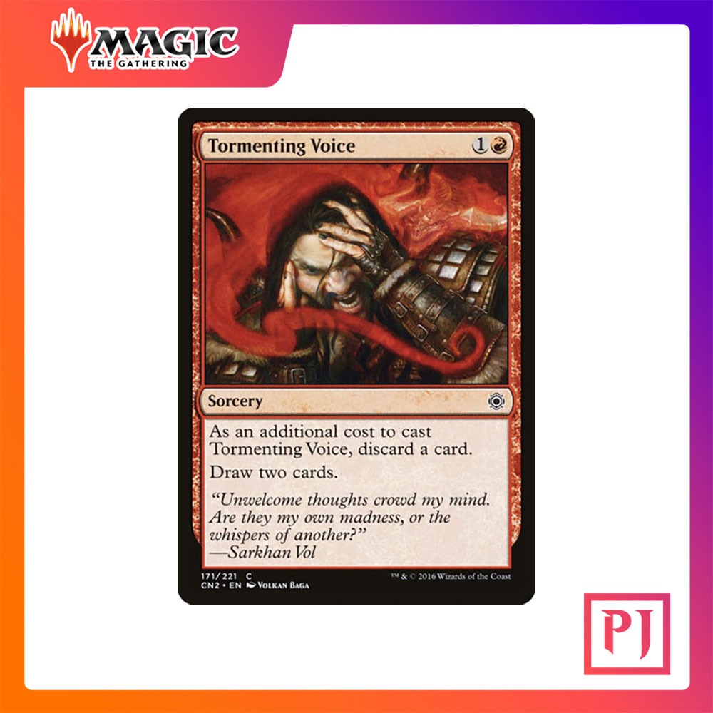 [MTG] Tormenting Voice [CN2] [RED] [COMMON] [NORMAL] [ENG] (การ์ดเมจิค / Magic the Gathering)