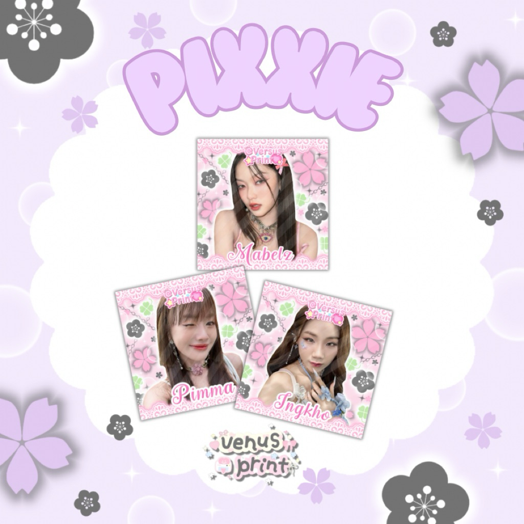 (new)🎀Sticker PIXXIE🎀 สติ๊กเกอร์ 2 ลายใหม่สุดน่ารัก!!!