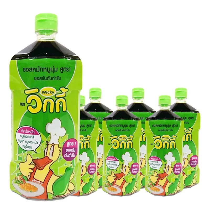 Wicky วิกกี้ ซอสหมักหมูนุ่ม 800 ก. x 6  มีจัดส่งแบบ express delivery
