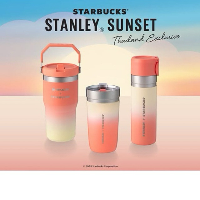 ⭐️Starbucks Stanley 40oz⭐️Stanley  Sunset⭐️Black Copper Collection⭐️Starbucks Thailand Exclusive⭐️