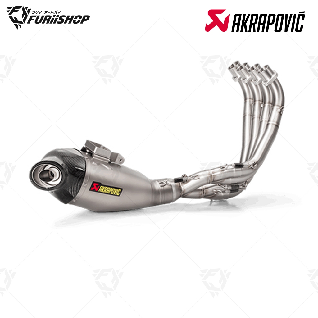 ท่อสูตร/ท่อแต่ง/ท่อไอเสีย Akrapovic 1 รู Carbon-Titanium : for Honda CBR650R/CB650R 2019-2023