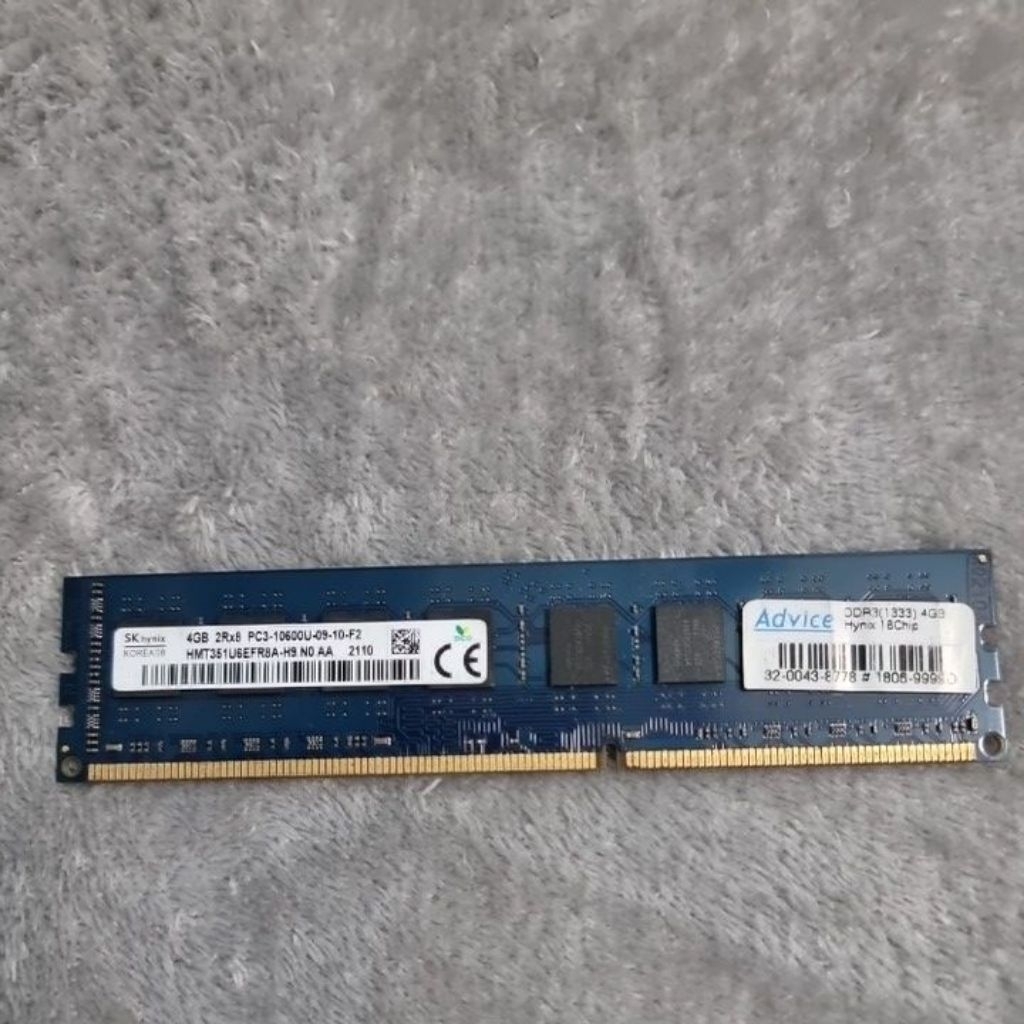 แรม ram ddr3 4 gb bus 1333 SKhynix จากร้าน Advice ประกัน Lwc longwell