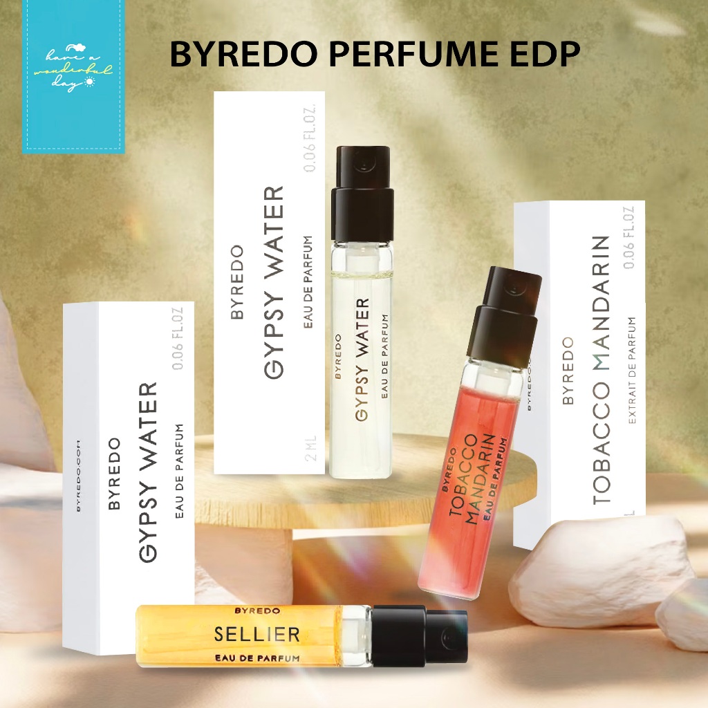 BYREDO Perfume EDP 2ml 💫 (เลือกกลิ่น: Gypsy Water / Tobacco Mandarin / Sellier) น้ำหอมแท้ เทสเตอร์ U