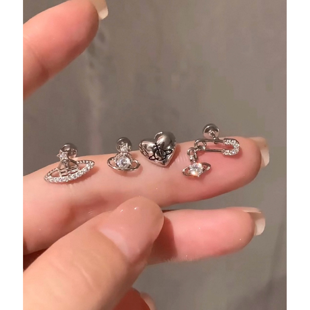 Valletta จิวหู 316L : Galaxy เหมาะสำหรับคนแพ้ง่าย ไม่ดำ ( 1pcs ) ✨🪐