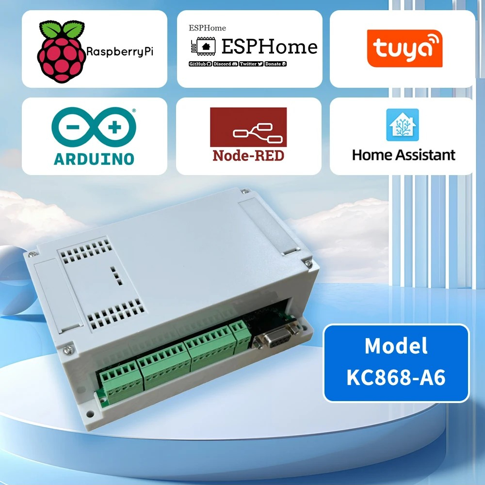 Smart Home Controller, iIoT, TUYA, RS485, LAN, ESPHOME, Home Assistant, Raspberry Pi, Node-Red