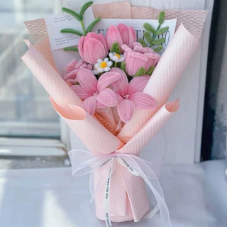 ช่อดอกไม้ ลวดกำมะยี่ จัดช่อดอกไม้💐