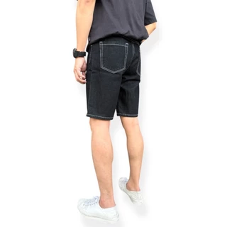 JEANSEXPRESS Short's Jeans 09 กางเกงยีนส์ขาสั้นชาย ทรงเหนือเข่า สียีนส์ดำเข้ม เป้าซิป Size 28-38 รับชำระปลายทาง
