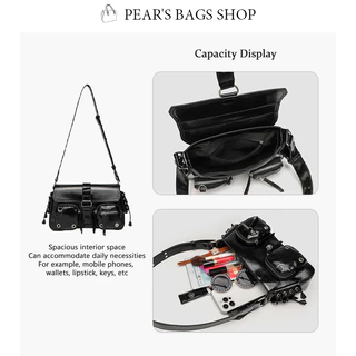 Pearsbags กระเป๋าสะพายเดี่ยว สไตล์ใหม่ ความรู้สึกขั้นสูง แฟชั่น วินเทจ กระเป๋าใต้วงแขนสำหรับสุภาพสตรี