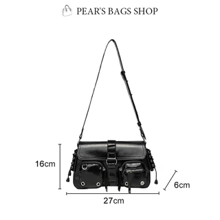 Pearsbags กระเป๋าสะพายเดี่ยว สไตล์ใหม่ ความรู้สึกขั้นสูง แฟชั่น วินเทจ กระเป๋าใต้วงแขนสำหรับสุภาพสตรี