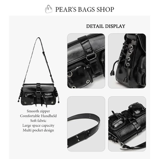 Pearsbags กระเป๋าสะพายเดี่ยว สไตล์ใหม่ ความรู้สึกขั้นสูง แฟชั่น วินเทจ กระเป๋าใต้วงแขนสำหรับสุภาพสตรี